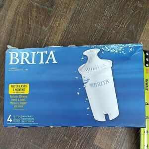 Brita Standard Replacement Filters Pitchers Dispensers 4 Count White DAMAGED BOX